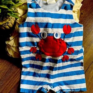 🦀LIKE NEW ADORABLE CRAB ROMPER